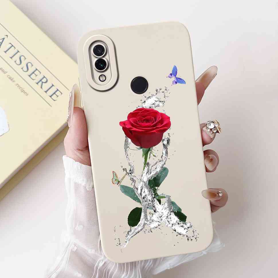 For Xiaomi Redmi Note 7 6.3" Casing Cute Cartoon Shockproof Back Cover For Redmi Note 7 note7 Flower Soft Silicone Phone Cases