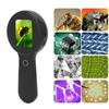 Digital Microscope Handheld 2.0 Inch Screen Portable Digital Magnifying Glass 200X Magnification 16 LED Lights Anti Shake
