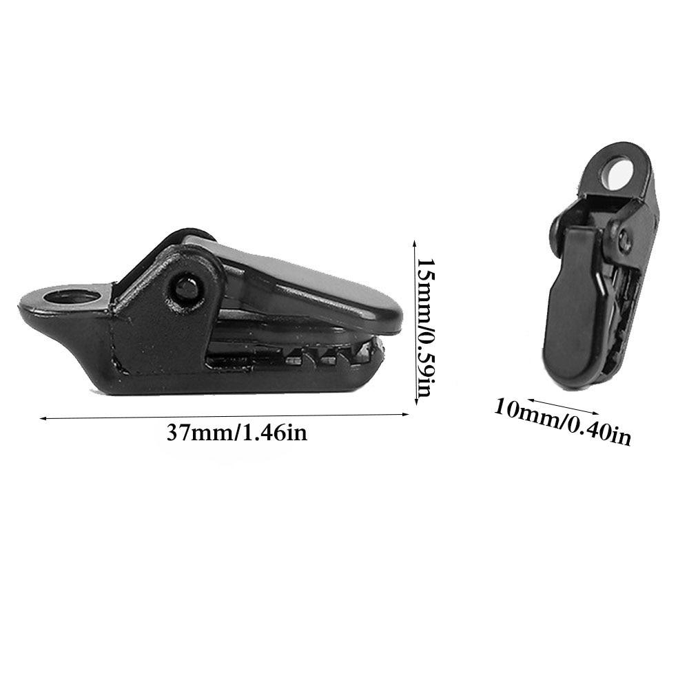 10Pcs Awning Clamp Tarp Clips Snap Hangers Tent Camping Survival Tighten Tool Fo