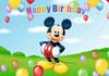 Фон для семейной фотографии с Микки Маусом из мультфильма Disney, Баннер для вечеринки в честь Дня Рождения, Украшение для Baby Shower, Реквизит для фотографии