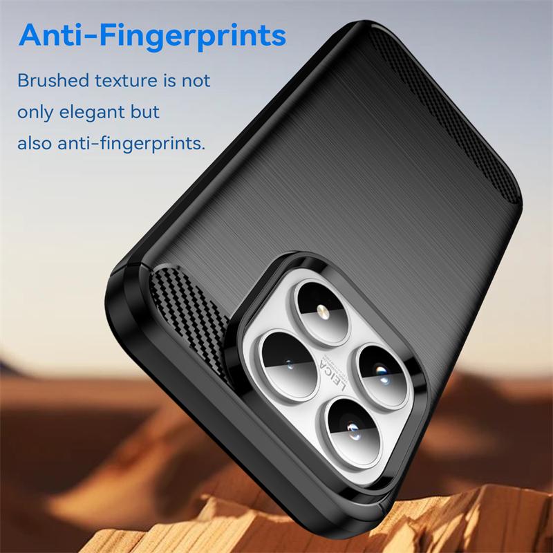 Для чехла Xiaomi 17 Чехол для Xiaomi 17 Pro Max Противоударный Мягкий ТПУ Силиконовый Чехол из Углеродного Волокна для Задней Панели для Чехла Xiaomi 17
