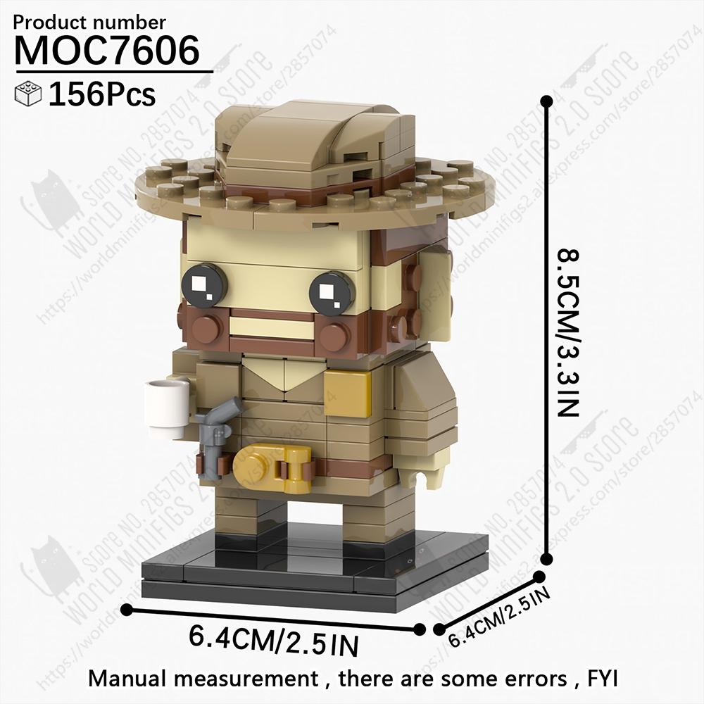 MOOXI Horror TV Figures Demon Brickheaded Building Blocks Models Sets MOC Bricks DIY Assembly Toys Kids Gifts Collection Display
