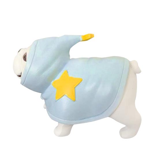 Desktop Resin Ornaments French Bulldog Figurine, Macaron Color Statue, Cute Dog Desk Decor Childrens Room Decorations for Bedroom Living Kids