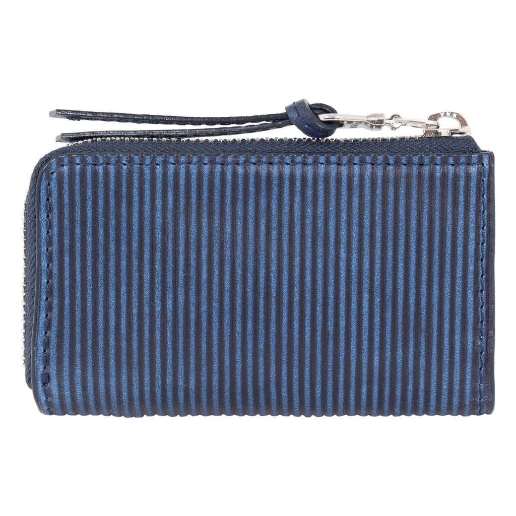 Ключница из натуральной кожи, окрашенная индиго, с тиснением, прямая ZYS293, кожаный чехол для проездного, коровья кожа, итальянская кожа, тиснение, темно-синий [Baggy Port] Мужская