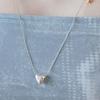(925 Silver) Chocolate Heart Star Dangle Necklace NZ2162