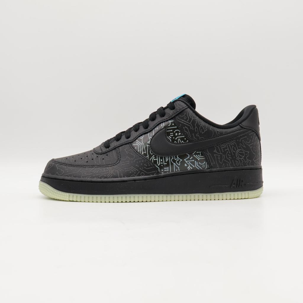 DH5354-001 Nike Air Force 1 Low Компьютерный чип Space Jam Черный Светло-синий (Мужской)