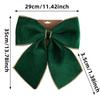 New Flannel Christmas Bow Tie Red Green Handcrafted Christmas Tree Decorations Wreath Bow Holiday Decoration