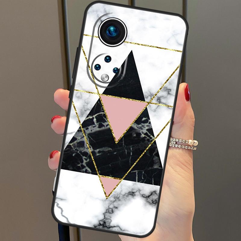 Геометрический мраморный чехол для Honor Magic 6 Pro 5 Lite 50 70 90 X6 X7 X8 X9 Honor X6a X7a X8a X9a X8b X9b