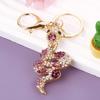 Брелок для ключей со стразами в форме змеи, декоративный держатель для ключей в машину, сумка для багажа, брелок, аксессуары