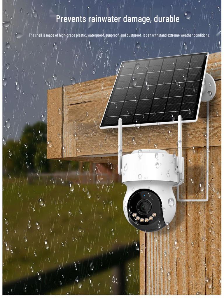 Asia-Pacific Dual-Lens 4G PTZ Solar Camera, 10x Zoom, Low Power Consumption