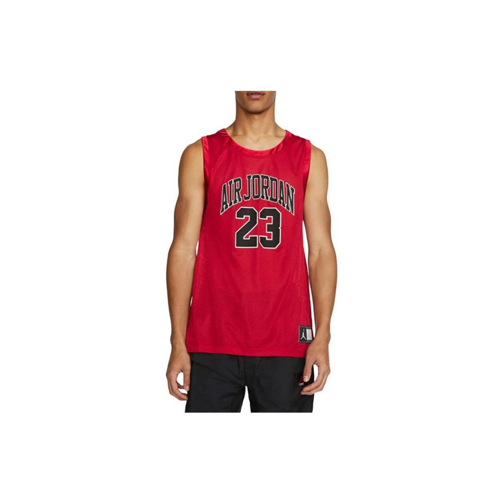 Jordan Trendy Round Neck Pullover Letter Number Print Sleeveless Basketball Jersey Unisex Jersey Red CZ2499-687