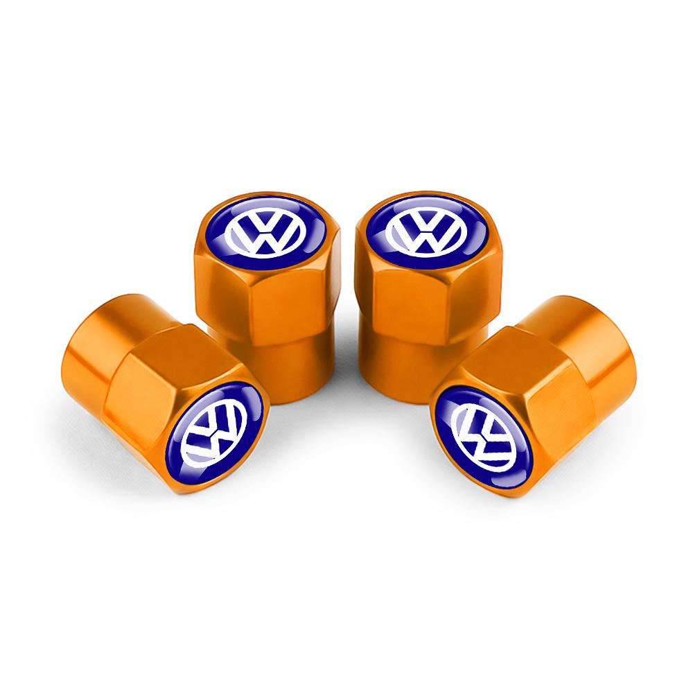 T264PCS Metal Car Wheel Tire Valve Caps Stem Cover Car Accessories For Volkswagen GTI Polo Golf Passat Scirocco Jetta Touareg RLINE