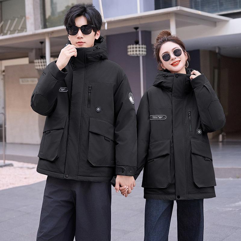 Jacket down padded clothes women's winter coat new tooling padded jacket pie to overcome the trend of hooded padded jackets