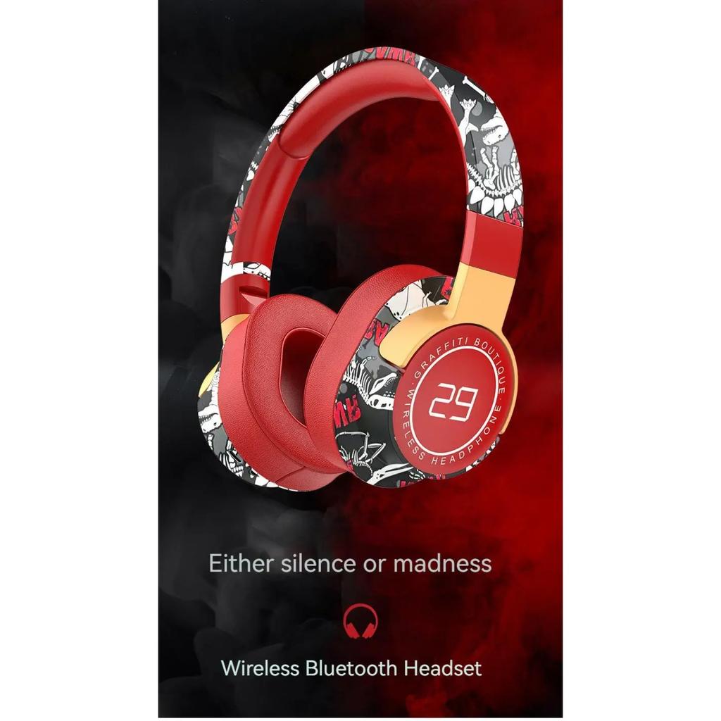 НОВЫЕ беспроводные наушники Graffiti Bluetooth 5.1 с глубокими басами и шумоподавлением, стереогарнитуры HiFi с микрофоном HD