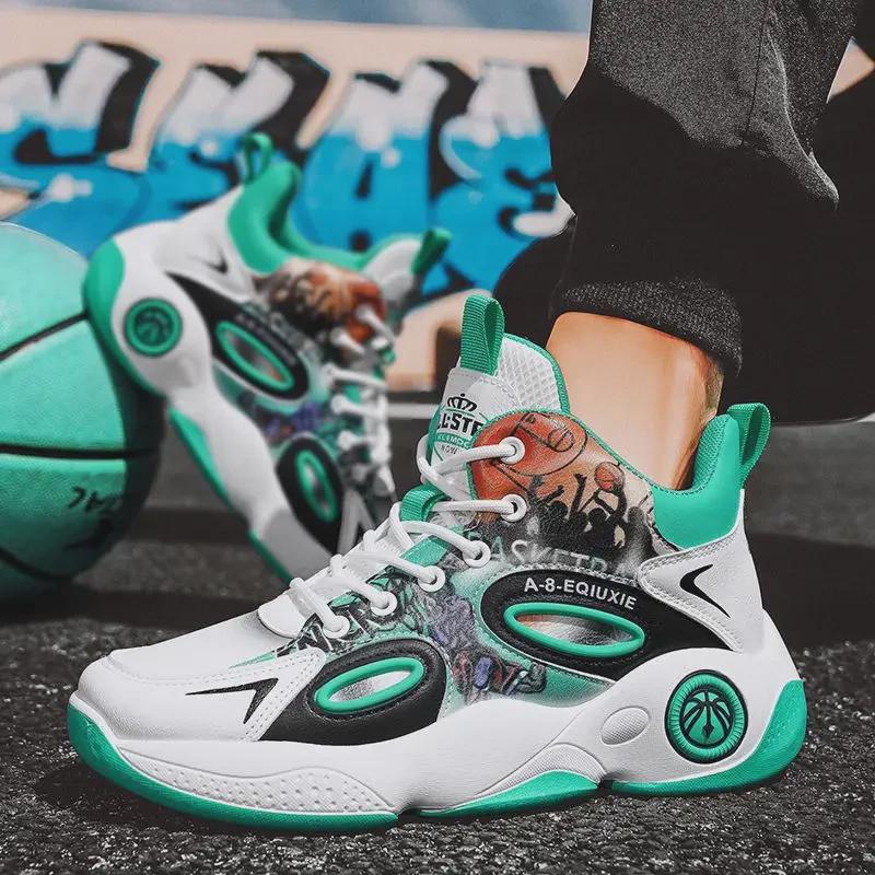 Men's 2024 High-Top Winter Casual Height-Enhancing Sneakers - Non-Slip, Fashionable Basketball & Running Shoes