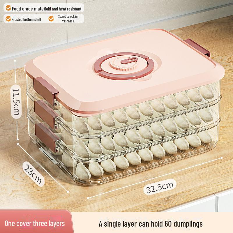 Food-Grade Dumpling & Wonton Storage Box for Freezer