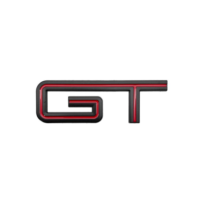 MJTU2 GT Logo 3D Chrome Metal Car Rear Trunk Logo Decal Badge Sticker For  Ford Mustang Shelby GT GT500 GT350 Car Styling Accessories