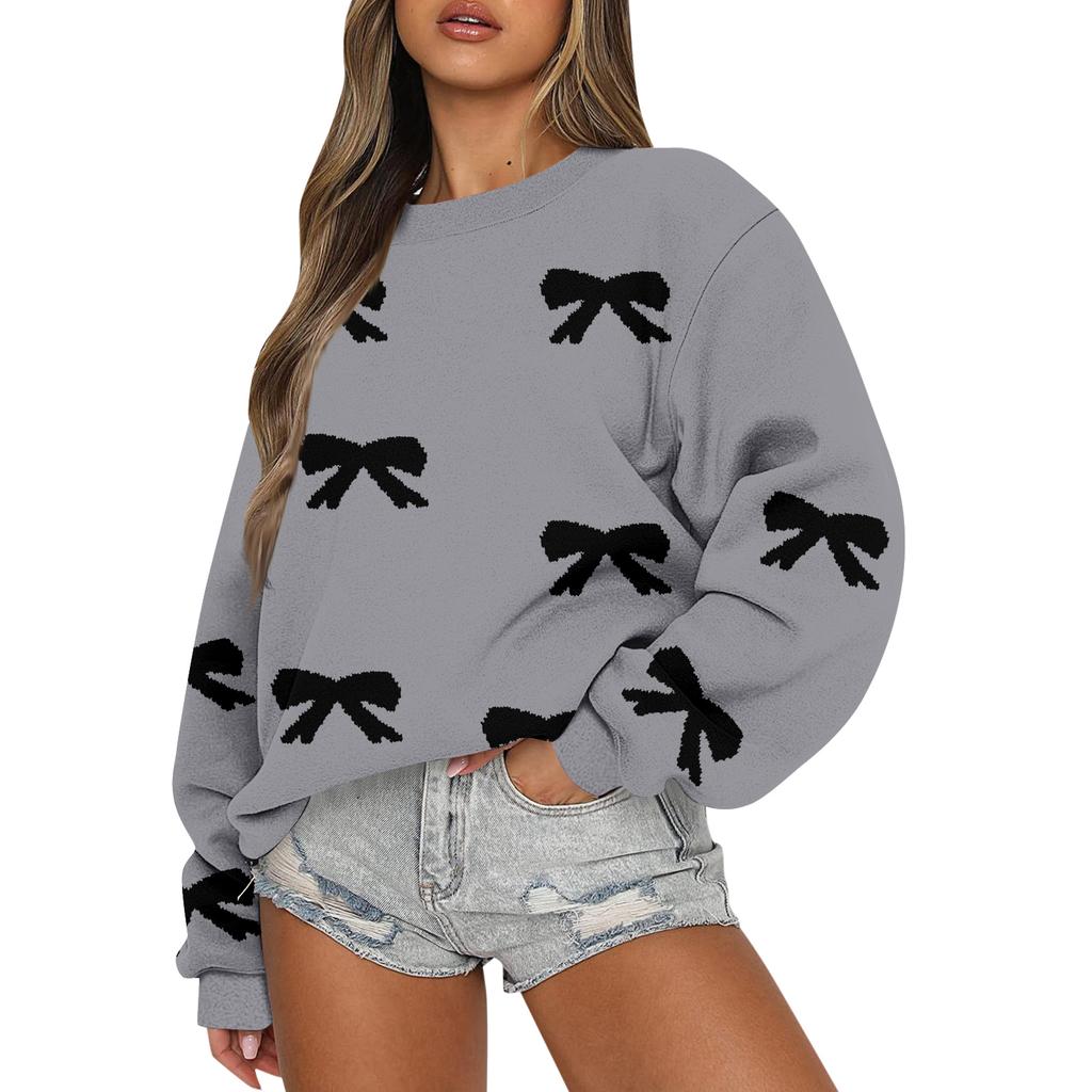 Женские топы Женский свитшот с длинным рукавом Повседневный с круглым вырезом Свободного кроя Пуловер Флисовые топы