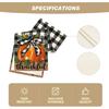 Artoid Mode Buffalo Plaid Bowknot Pumpkin Thankful Fall Table Runner, Autumn Thanksgiving Kitchen Dining Table Decoration for Home Party Decor 13x72