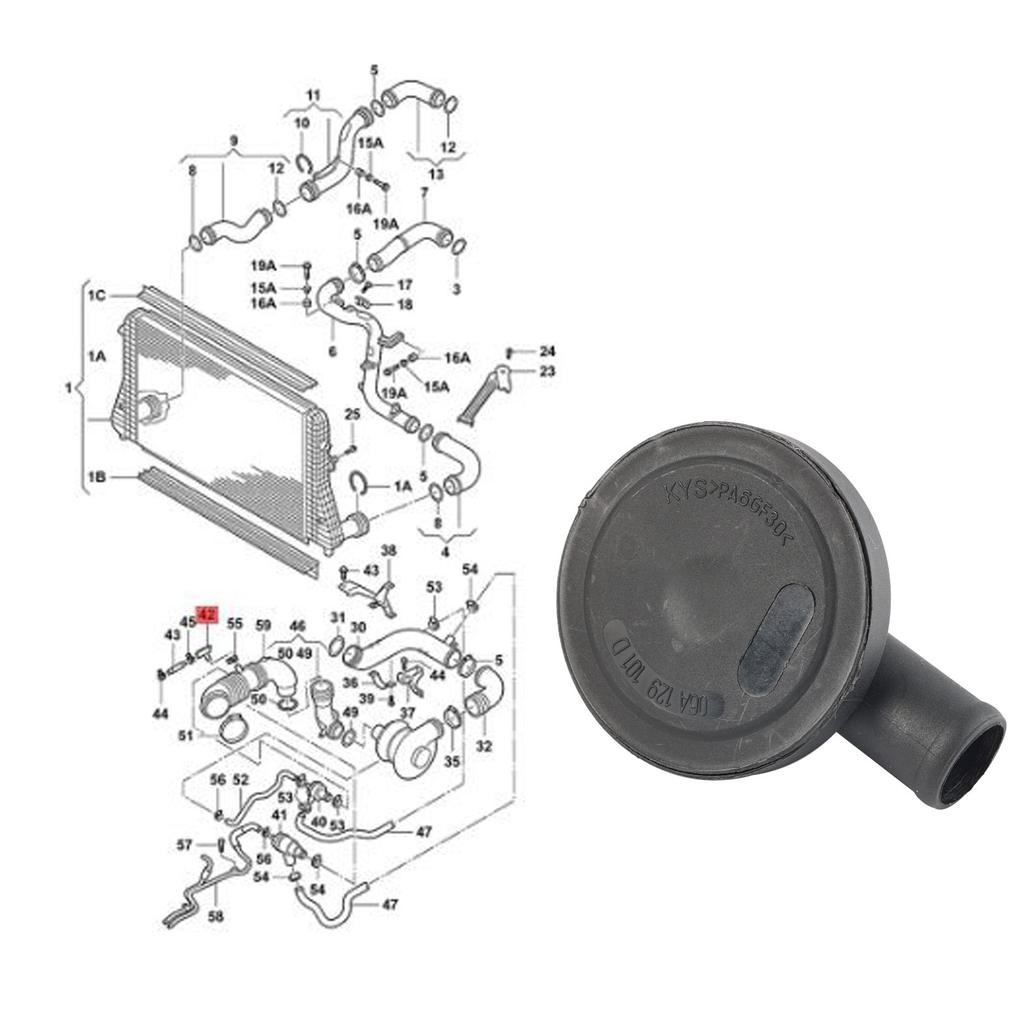 1.8T PCV клапан продувки картера вентиляции для VW Jetta Golf Bora Passat A3 A4 A6 TT Seat Leon Skoda Octavia 06A129101A 06A129101D