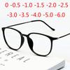 Сверхлегкие очки из углеродистой стали, очень большая оправа «ботаник», декоративные очки для близорукости с защитой от синего света -0.5 -1.0 -1.5 -2.0 До -6.0