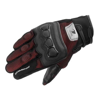 Komine GK-2153 Защитные 3D сетчатые мотоциклетные перчатки Красный 3XL
