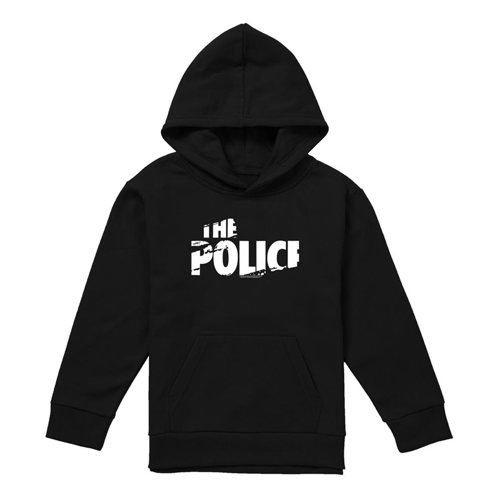 The Police Childrens/Kids Torn Stripe Logo Pull Over Hoodie