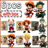 Фигурка Аниме One Piece 13 см Монки Д. Луффи Ророноа Зоро Милые Игрушки Q Фигурка Нендороид Украшение для Автомобиля ПВХ Модель Подарок