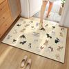 Мультяшный милый дверной коврик технологичный кожаный впитывающий нескользящий коврик для входа в гардеробную