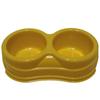 Mamalı Pati Двойная миска для еды, желтая