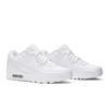 Nike Air Max 90 Leather Grade School 'White' (Unisex) White / White / Metallic Silver Kids' Running Shoes CD6864 100
