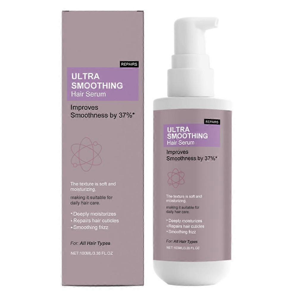 Hair Serum for Frizzy Hair, 100ml Vegan Plant-Based Formula with Silicone- Deep Moisturizing Treatment