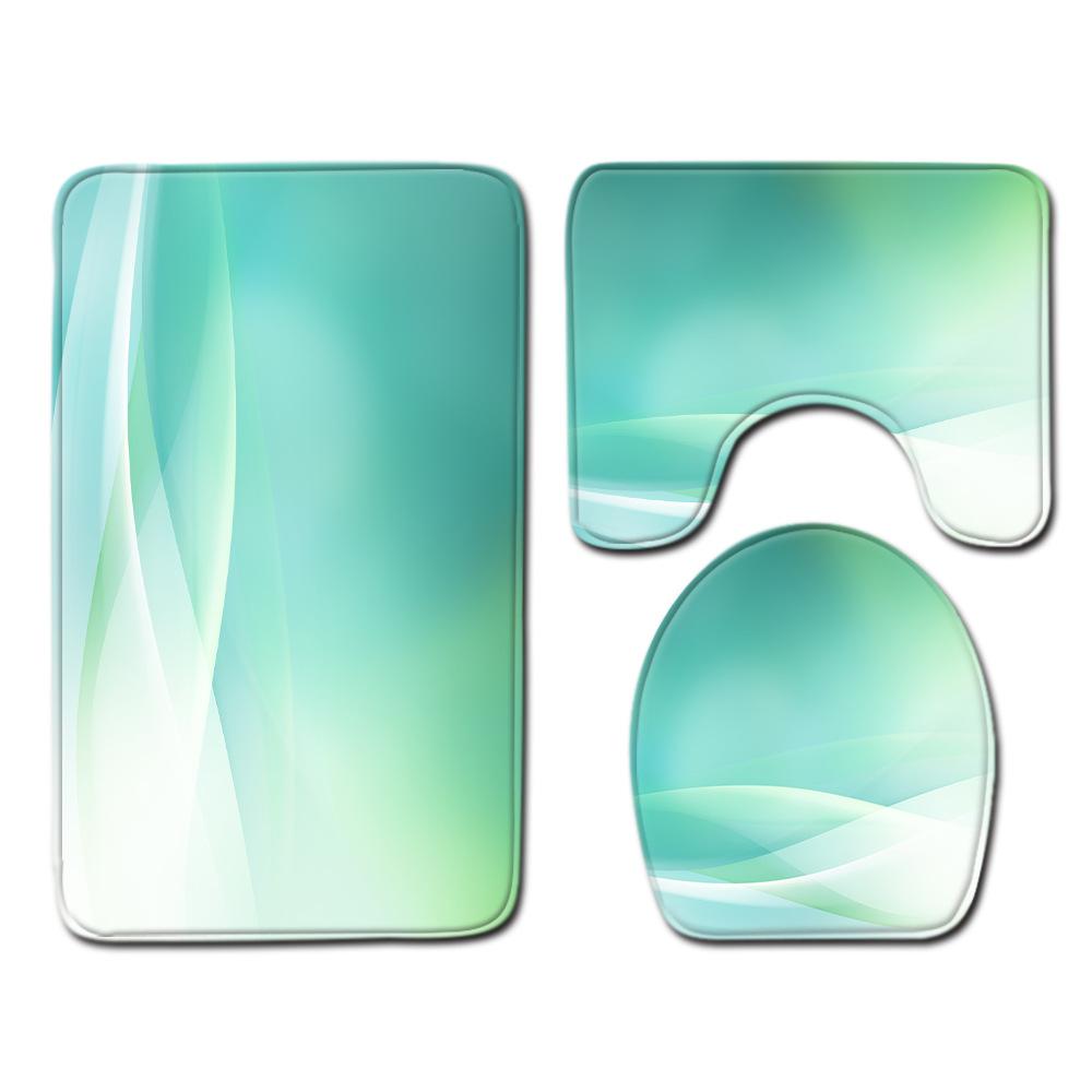 Маленький свежий ванный туалет трехкомпонентный коврик для пола кухня противоскользящий коврик для двери ковер для спальни