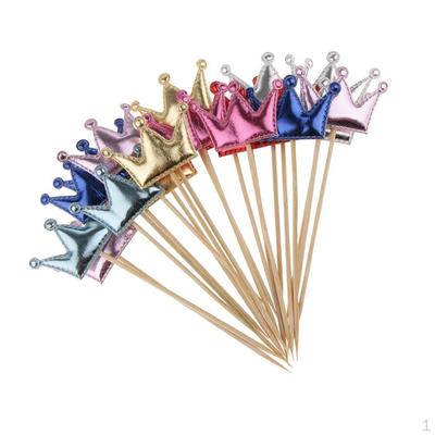 Топперы для кексов, Торт 20шт - Украшение для маффинов из искусственной кожи с узором Мульти