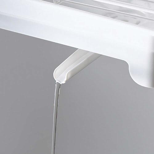 Wahei Freiz Dish Drainer, 1-2 Person Capacity, 31.5 x 20 x 14 cm, with Drain Nozzle, for Washing Dishes, Kitchen Storage, Float, RG-0433