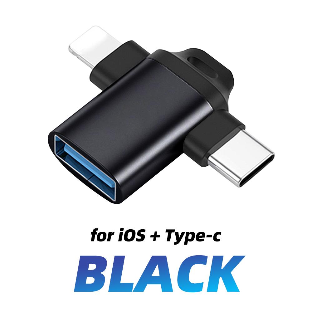 2 в 1 OTG адаптер Fonken Micro USB Type-C штекер на USB 3.0 гнездо Адаптер Card Reader Многофункциональный конвертер Адаптер для мобильного телефона