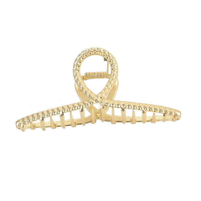 Стильная матовая металлическая заколка-краб в корейском и японском стиле для прически пучок