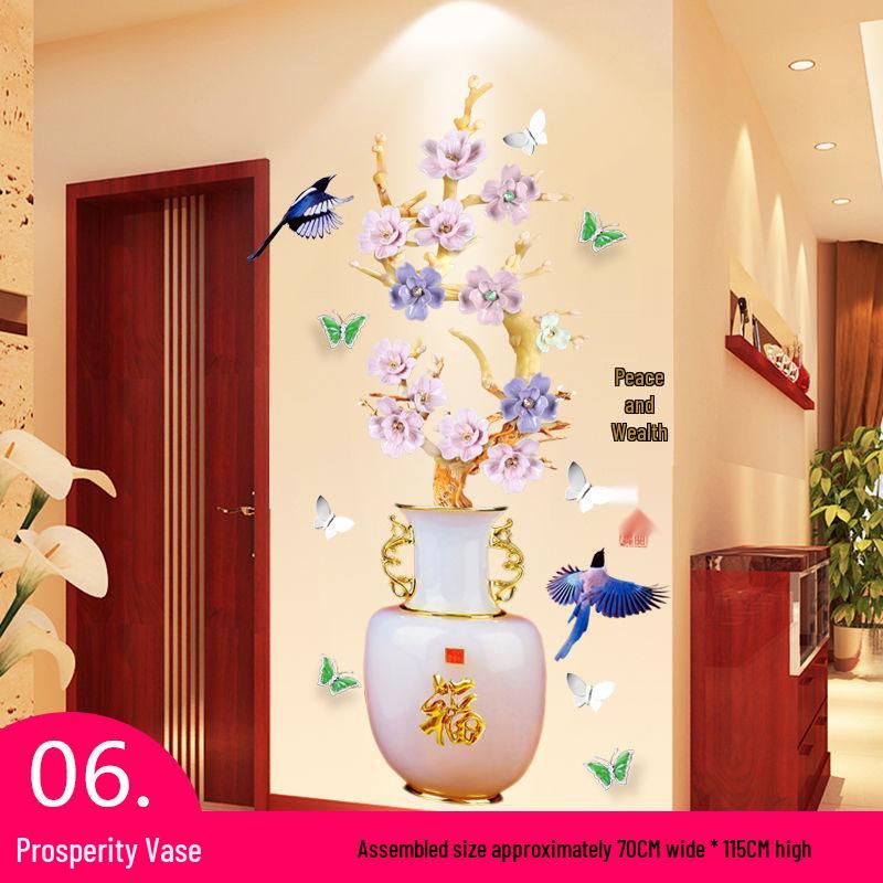 Самоклеящиеся настенные наклейки в китайском стиле для декора гостиной и спальни