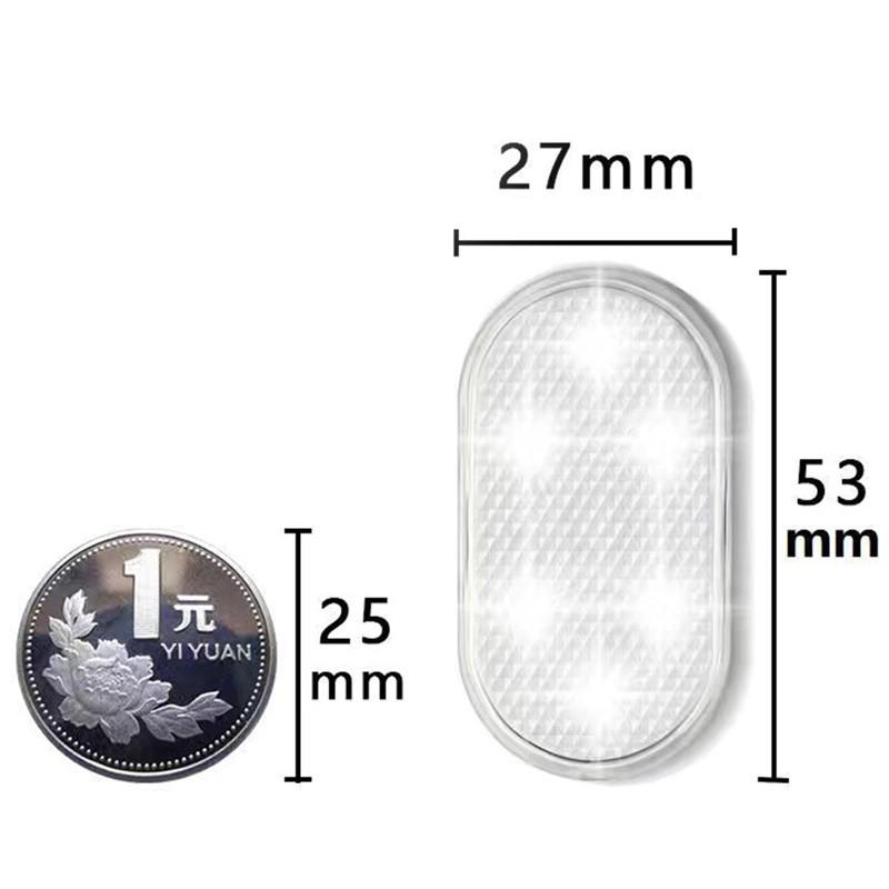 1/3/5pcs Car LED Touch Lights Wireless Interior Light Auto Roof Ceiling Reading Lamps USB Charging Car Atmosphere Light