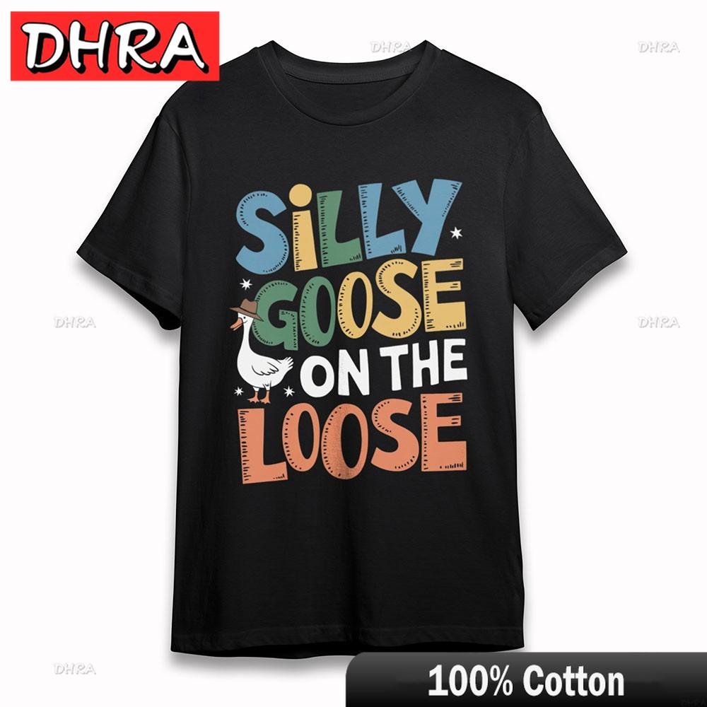 Womens Comfy TShirt Goose Character Hat Fun Tee Short Plus Size Cotton Black Tshirts Tees for Summer TShirt Belgium Slogan