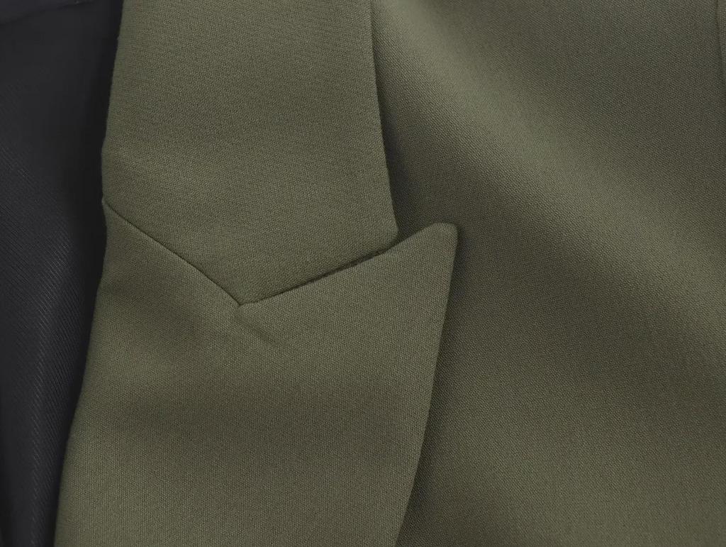 Женский двубортный костюм с подплечниками, комплект из пиджака и брюк