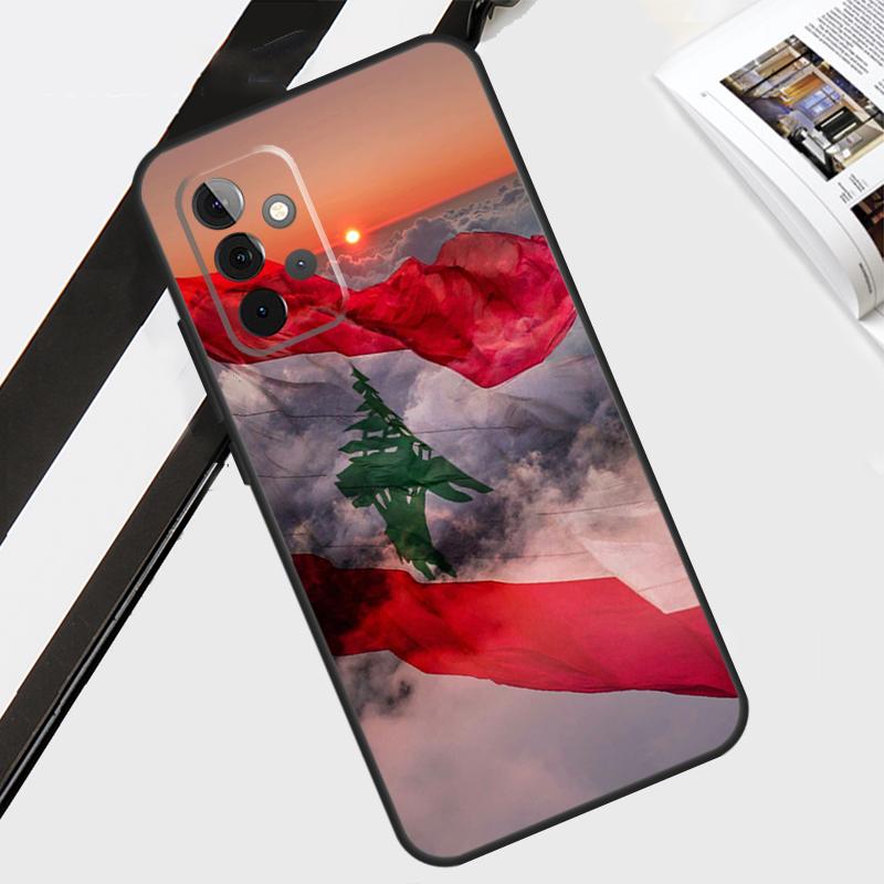 Чехол-карта с флагом Ливана для Samsung Galaxy A12 A22 A32 A52 A56 A36 A26 A16 A06 A54 A34 A14 A13 A53 A15 A35 A55
