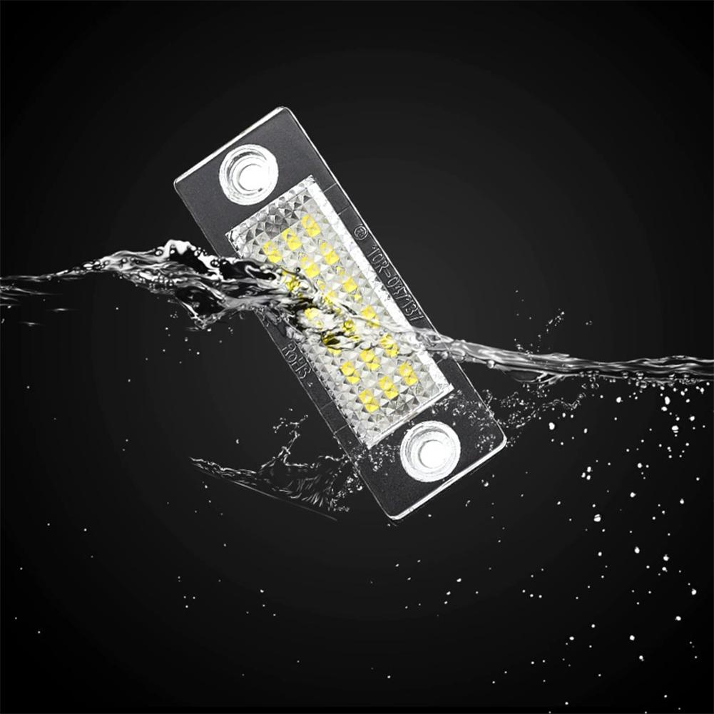 2Pcs Car LED License Plate Light Number Lamps for VW Golf Passat B5 Caddy 3 K5 Touran Superb 3U4 G1X8