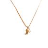 Cowboy Boots Cowboy Hat Pendant Necklace Pearl Pendant Furnace Vacuum Plating 18K Real Gold