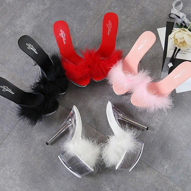 HOKSZVY 190 Series, каблук 14,5 см, платформа, шпилька 4,5 см, тапочки на платформе, туфли с кристаллами, свадебные туфли, сандалии с кристаллами LFD