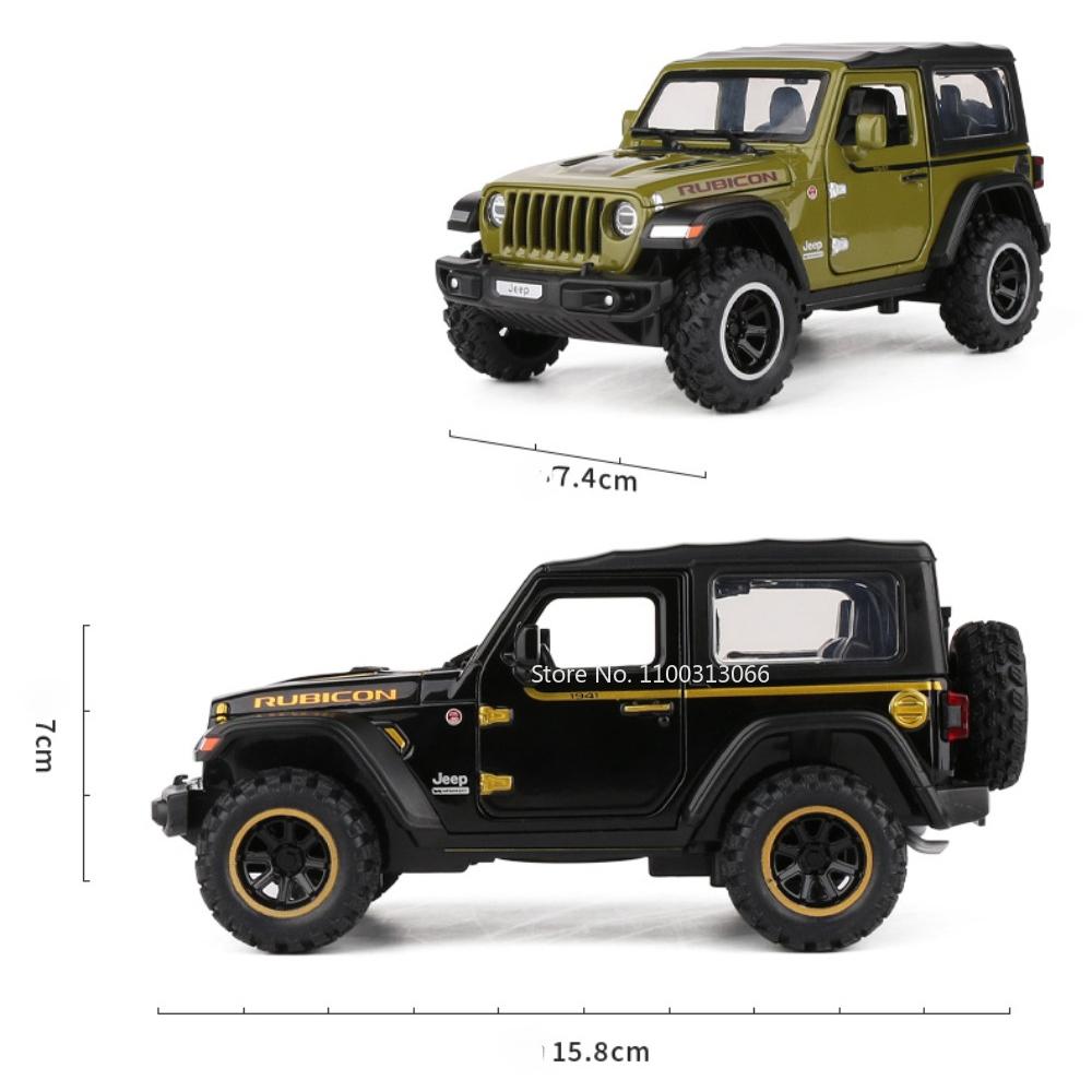 1/32 Wrangler литые модели автомобилей игрушка 1941 Rubicon металлические внедорожники со звуком световые игрушки для детей мальчиков