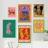 Colorful Abstract Poster Tiger Leopard Snake Tropical Jungle Canvas Painting and Prints Wall Art Pictures Living Room Decor