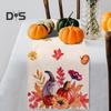 Дорожка для стола на День благодарения с принтом тыквы и подсолнуха, устойчивая к пятнам, многоразовая защита стола, украшение для банкета и выпускного в отеле