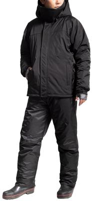 Водонепроницаемый и холодный костюм с внутренней регулировкой сопротивления давлению Черный LL [Makku] (вода 10 000 мм) (защита маски) (светоотражающая печать)