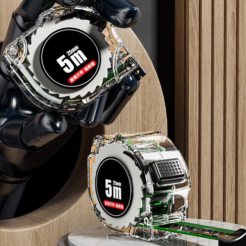 Самоблокирующаяся рулетка из флуоресцентной стали, высокоточная лазерная струйная кодовая линейка, измерительный инструмент, расширенная линейка